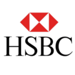 Logo de HSBC, banco cuyos trabajadores y familias reciben atención de fisioterapia en Renova Fisioterapia.